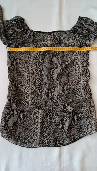 Blusa estampada manga 3/4