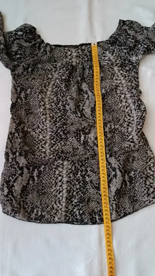 Blusa estampada manga 3/4