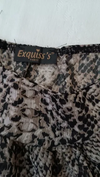 Blusa estampada manga 3/4