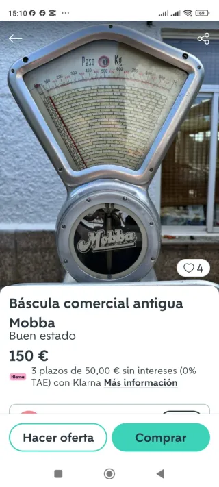 Balanza antigua de cocina