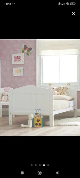 Cuna Maxi + cama+ colchón+ nordico