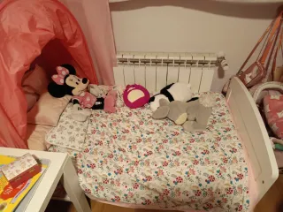 Cuna Maxi + cama+ colchón+ nordico