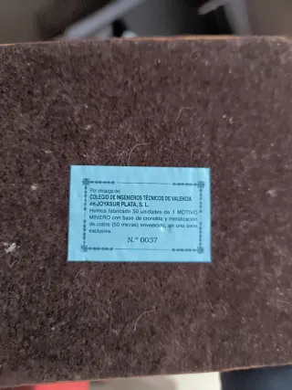 Figura de Bronce de Minero