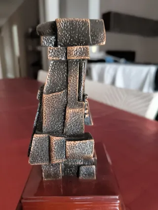 Figura de Bronce de Minero