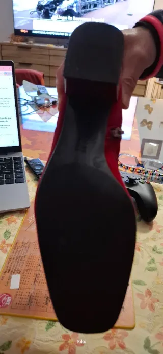 Botines de mujer rojos