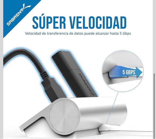 Hub USB con Lector de Tarjetas