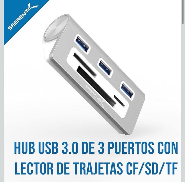 Hub USB con Lector de Tarjetas