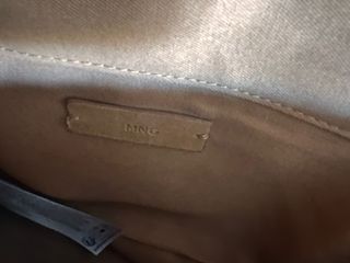 Bolso Mango piel serraje y borreguito. Piel autent