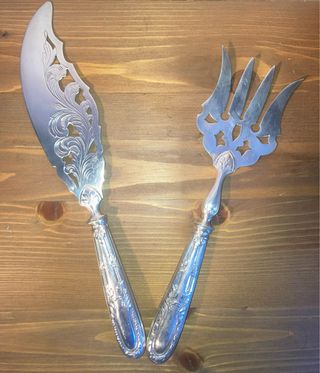 Cubertería francesa baño plata