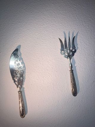 Cubertería francesa baño plata