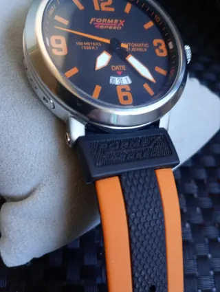Reloj Formex 4Speed Automático Negro Naranja