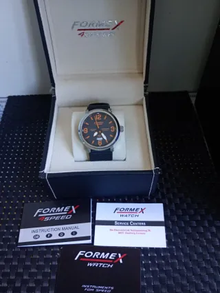 Reloj Formex 4Speed Automático Negro Naranja