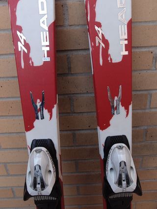 Esquís 163cm con fijaciones Head
