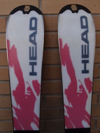 Esquís 163cm con fijaciones Head