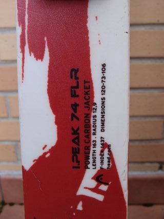 Esquís 163cm con fijaciones Head