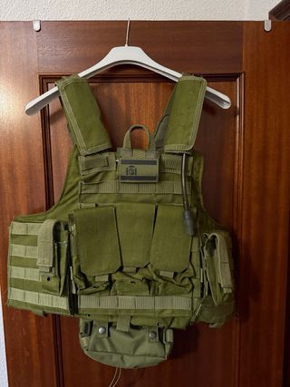 Chaleco táctico Airsoft verde