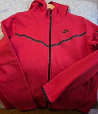 Sudadera Nike Tech Fleece Roja Talla M
