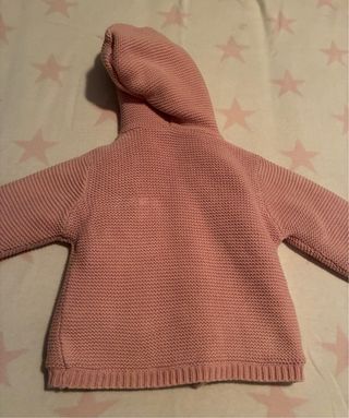 Abrigo rosa bebé con forro polar