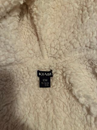 Abrigo rosa bebé con forro polar