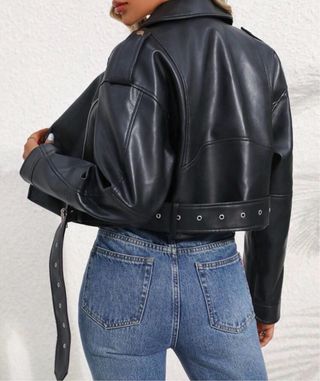 Chaqueta cuero negra sin estrenar