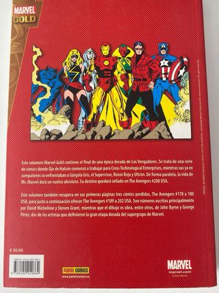 Colección Comics Los Vengadores Marvel Gold