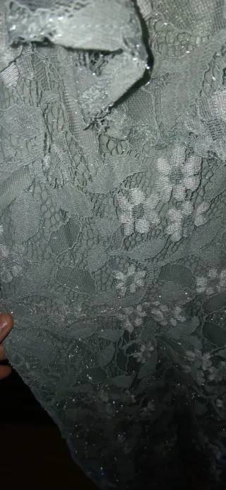 Vestido encaje verde agua Talla XL