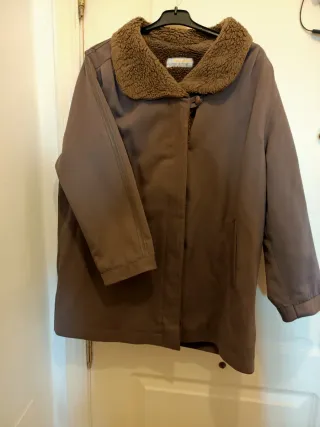 Chaqueta marrón forrada