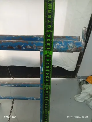 Caballete de obra metálico azul Solo uno