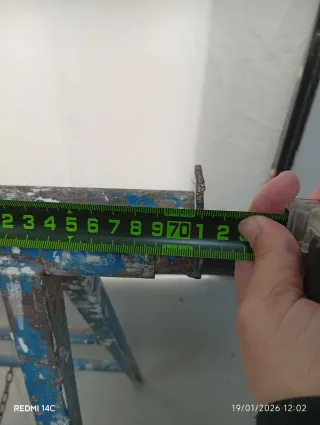 Caballete de obra metálico azul Solo uno