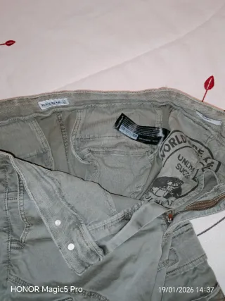 Pantalón cargo hombre verde