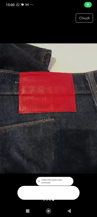 Jeans Levi's Uomo Blu Taglia M