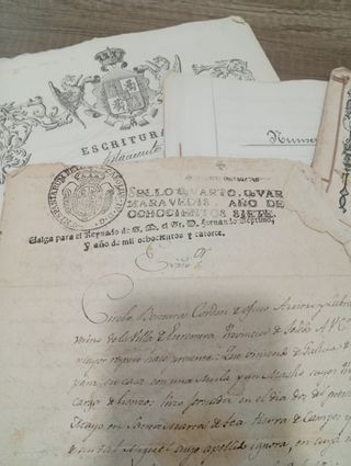 Documentos antiguos siglo XIX - Timbrología