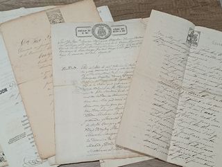 Documentos antiguos siglo XIX - Timbrología