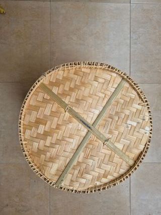 Cesta de ratán grande – usada, decorativa