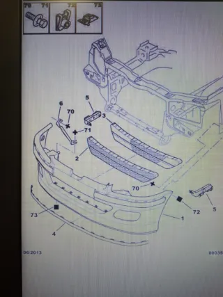 Paragolpes Delantero Peugeot 106 Original