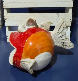 Pesce ceramica porta oggetti decorativo