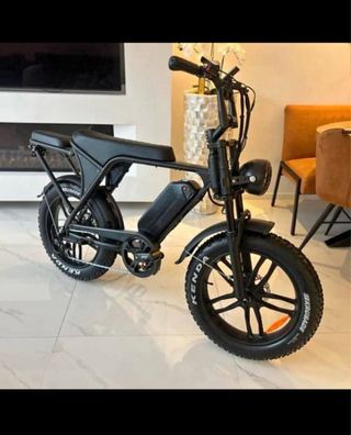 Bici Eléctrica Fat Bike Negra