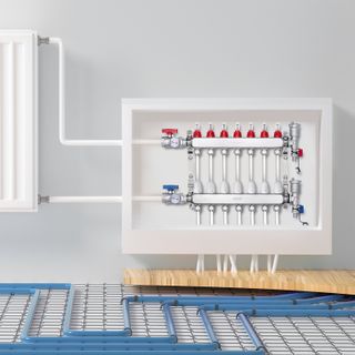 Collettore di Riscaldamento Radiante a 7 Rami