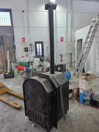 Estufa industrial leña alta capacidad