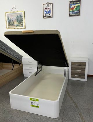 Canape abatible blanco 90x190cm - OFERTA