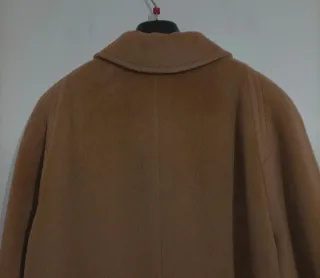 Cappotto lana vergine cammello vintage