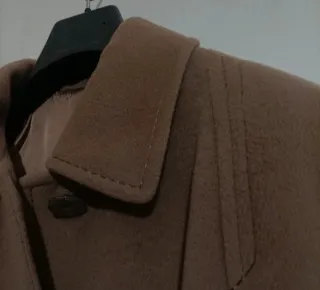 Cappotto lana vergine cammello vintage