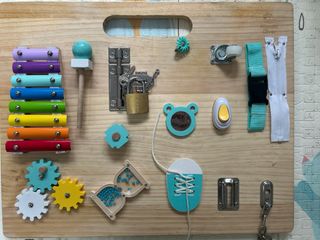 Panel Sensorial Montessori Madera