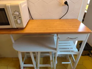 Mueble auxiliar cocina blanco