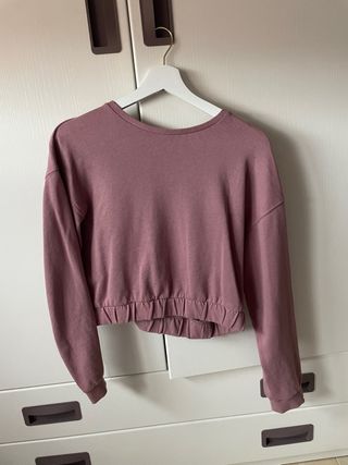 Jersey/Sudadera Zara rosa palo.