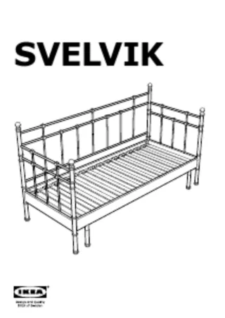 Cama divan  forja Ikea Svelvik