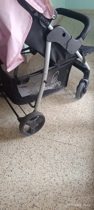 Silla de paseo bebé rosa