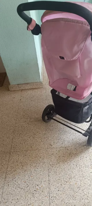 Silla de paseo bebé rosa