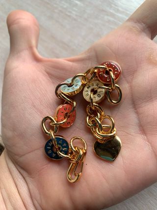 Pulsera Pandora Multicolor Dorada