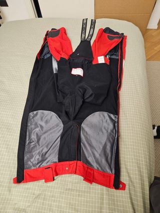 Pantaloni sci alpinismo rossi nero